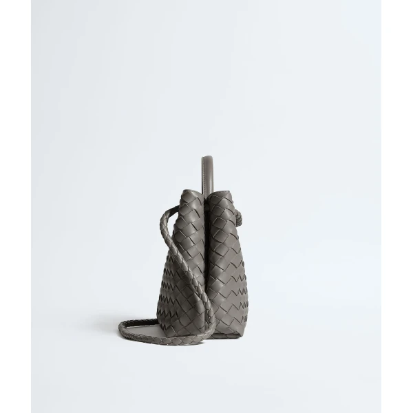 Khaite Women's Andiamo in Basalt - Grey Totes & Top-Handle Bags - The Lotus Tote Bag - Shop at Luxury Shoes 