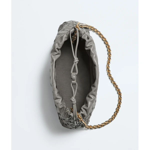 Khaite Women's Dustbag Notte in Basalt - Grey Shoulder & Crossbody Bags - The Lotus Tote Bag - Shop at Luxury Shoes 