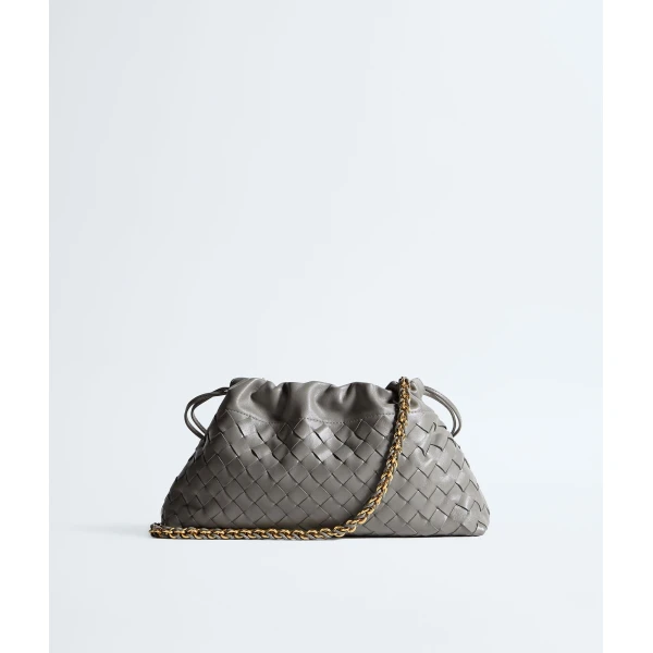 Khaite Women's Dustbag Notte in Basalt - Grey Shoulder & Crossbody Bags - The Lotus Tote Bag - Shop at Luxury Shoes 