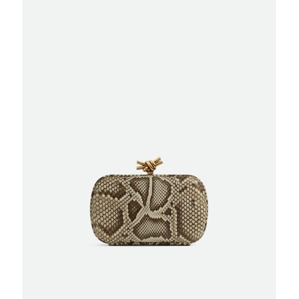 Khaite Women's Knot in Roccia - Grey Clutch Bags - The Lotus Tote Bag - Shop at Luxury Shoes 
