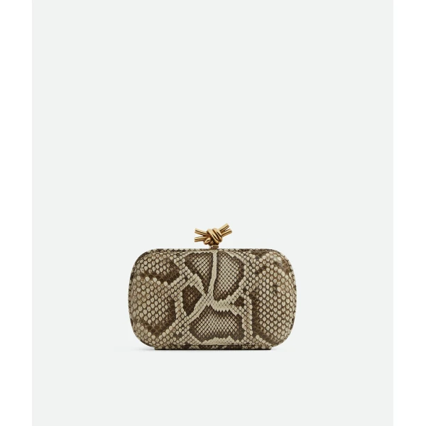 Khaite Women's Knot in Roccia - Grey Clutch Bags - The Lotus Tote Bag - Shop at Luxury Shoes 