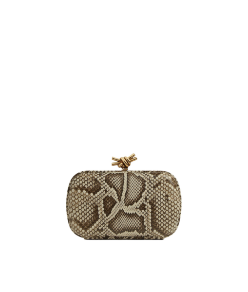 Khaite Women's Knot in Roccia - Grey Clutch Bags - The Lotus Tote Bag - Shop at Luxury Shoes 