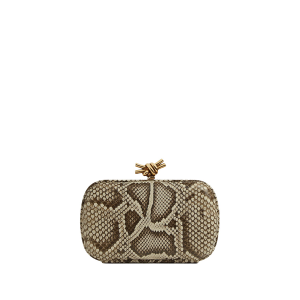 Khaite Women's Knot in Roccia - Grey Clutch Bags - The Lotus Tote Bag - Shop at Luxury Shoes 