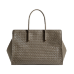 Khaite Women's Large Barbara Tote in Gray clay - Grey Totes & Top-Handle Bags - The Lotus Tote Bag - Shop at Luxury Shoes 