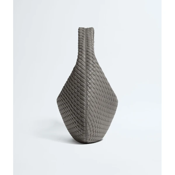 Khaite Women's Maxi Veneta in Basalt - Grey Shoulder & Crossbody Bags - The Lotus Tote Bag - Shop at Luxury Shoes 
