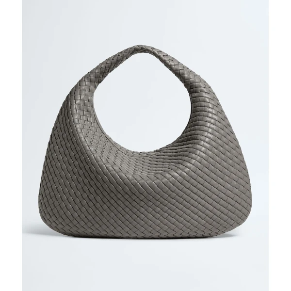 Khaite Women's Maxi Veneta in Basalt - Grey Shoulder & Crossbody Bags - The Lotus Tote Bag - Shop at Luxury Shoes 