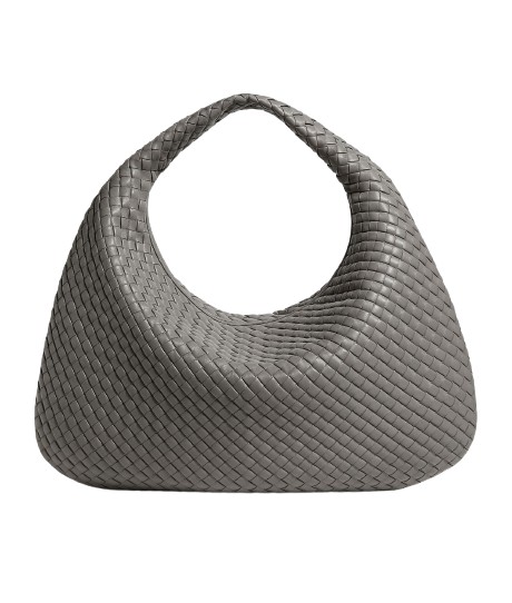 Khaite Women's Maxi Veneta in Basalt - Grey Shoulder & Crossbody Bags - The Lotus Tote Bag - Shop at Luxury Shoes 