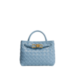 Khaite Women's Mini Andiamo in Mineral - Grey Mini Bags - The Lotus Tote Bag - Shop at Luxury Shoes 