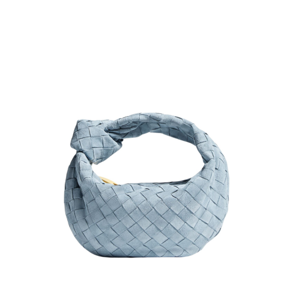 Khaite Women's Mini Jodie in Mineral - Grey Mini Bags - The Lotus Tote Bag - Shop at Luxury Shoes 