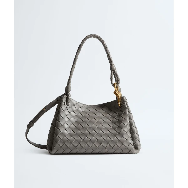 Khaite Women's Parachute in Basalt - Grey Shoulder & Crossbody Bags - The Lotus Tote Bag - Shop at Luxury Shoes 