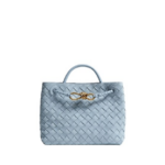 Khaite Women's Small Andiamo in Mineral - Grey Totes & Top-Handle Bags - The Lotus Tote Bag - Shop at Luxury Shoes 