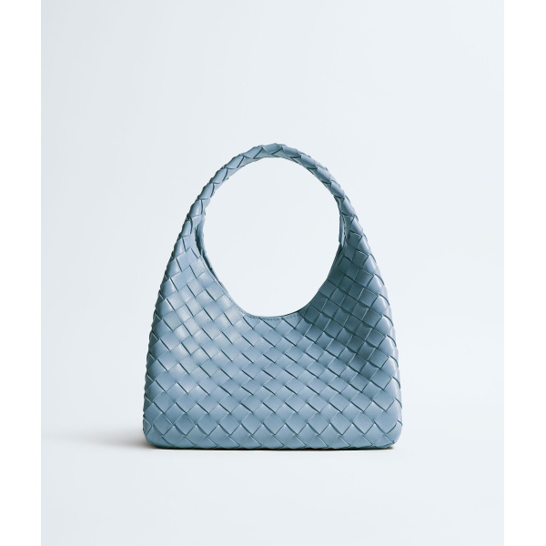 Khaite Women's Small Campana in Mineral - Grey Shoulder & Crossbody Bags - The Lotus Tote Bag - Shop at Luxury Shoes 