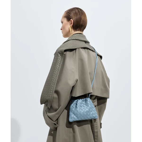Khaite Women's Small Dustbag in Mineral - Grey Shoulder & Crossbody Bags - The Lotus Tote Bag - Shop at Luxury Shoes 