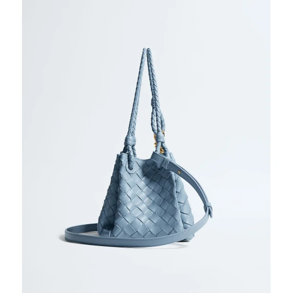 Khaite Women's Small Parachute in Mineral - Grey Shoulder & Crossbody Bags - The Lotus Tote Bag - Shop at Luxury Shoes 