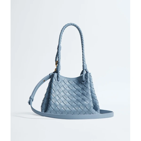 Khaite Women's Small Parachute in Mineral - Grey Shoulder & Crossbody Bags - The Lotus Tote Bag - Shop at Luxury Shoes 