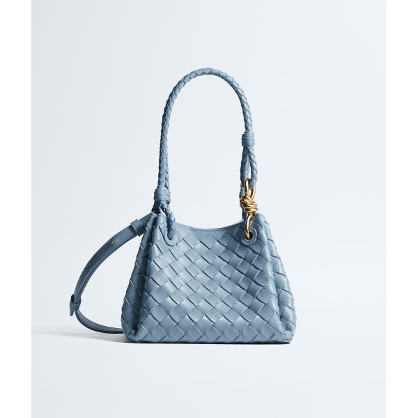 Khaite Women's Small Parachute in Mineral - Grey Shoulder & Crossbody Bags - The Lotus Tote Bag - Shop at Luxury Shoes 