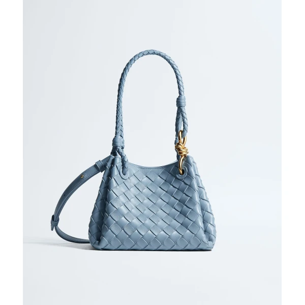 Khaite Women's Small Parachute in Mineral - Grey Shoulder & Crossbody Bags - The Lotus Tote Bag - Shop at Luxury Shoes 