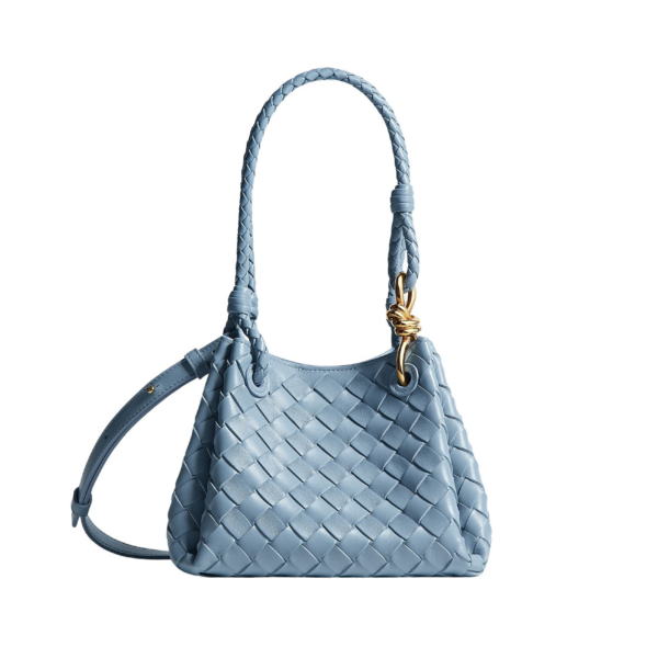 Khaite Women's Small Parachute in Mineral - Grey Shoulder & Crossbody Bags - The Lotus Tote Bag - Shop at Luxury Shoes 
