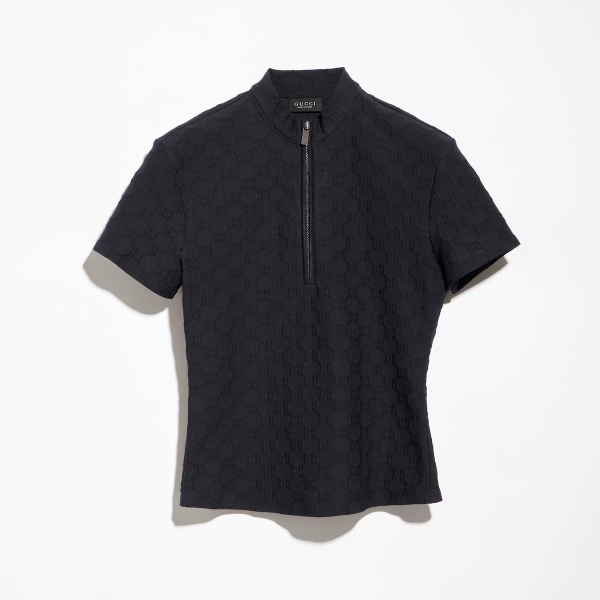 Gucci GG jersey jacquard T-shirt - Tops - Italian Luxury Ready-to-Wear at Luxury Shoes 