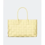 Khaite Maxi Intreccio Tote in Ice cream - Ivory Totes & Top-Handle Bags - The Lotus Tote Bag - Shop at Luxury Shoes 