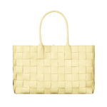Khaite Maxi Intreccio Tote in Ice cream - Ivory Totes & Top-Handle Bags - The Lotus Tote Bag - Shop at Luxury Shoes 