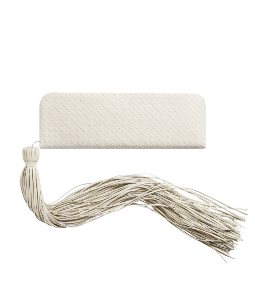 Khaite Women's Serata Clutch in Alabaster - Ivory Clutch Bags - The Lotus Tote Bag - Shop at Luxury Shoes 
