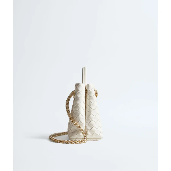 Khaite Women's Small Andiamo Chain in Alabaster - Ivory Shoulder & Crossbody Bags - The Lotus Tote Bag - Shop at Luxury Shoes 