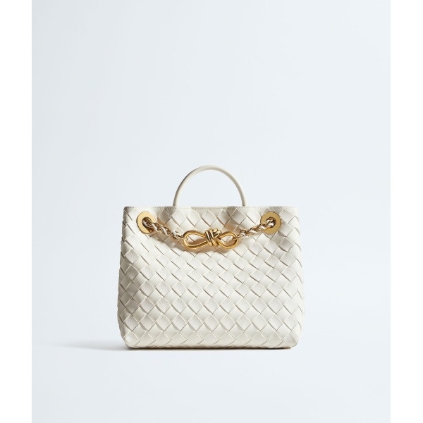 Khaite Women's Small Andiamo Chain in Alabaster - Ivory Shoulder & Crossbody Bags - The Lotus Tote Bag - Shop at Luxury Shoes 