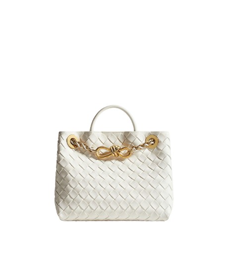 Khaite Women's Small Andiamo Chain in Alabaster - Ivory Shoulder & Crossbody Bags - The Lotus Tote Bag - Shop at Luxury Shoes 