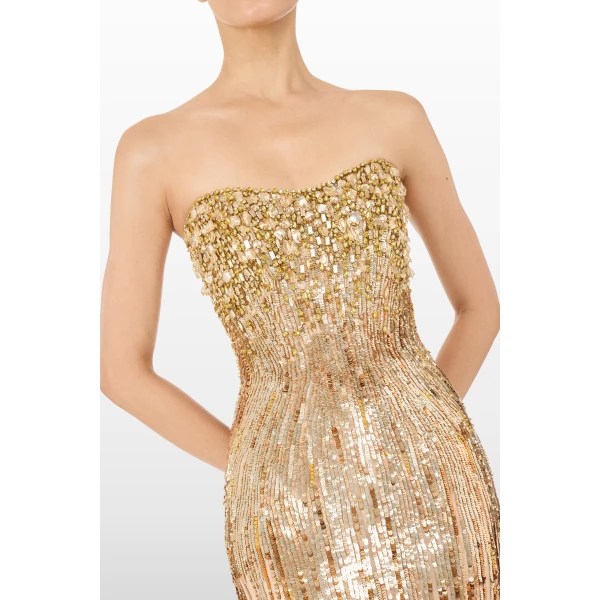 Jenny Packham  Gold gown