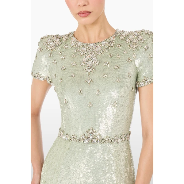 Jenny Packham  Green gown