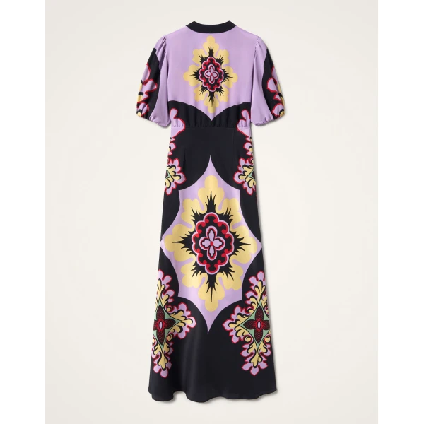 La DoubleJ Angelica Dress Corsage Placée Ivory in Envers Satin - Dresses - Milanese Maximalist Fashion at Luxury Shoes 