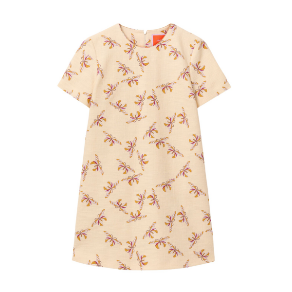 La DoubleJ Angelica Dress Queen Peony Blue in Punto Milano Jersey