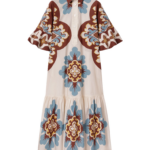La DoubleJ Artemis Dress Palazzo Placée Chocolate in Cotton Poplin - Dresses - Milanese Maximalist Fashion at Luxury Shoes 