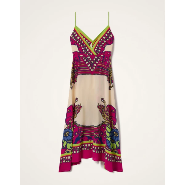La DoubleJ Aura Dress Solid Ecru in Cotton Plumetis Lace - Dresses - Milanese Maximalist Fashion at Luxury Shoes 