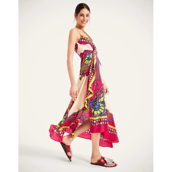 La DoubleJ Aura Dress Solid Ecru in Cotton Plumetis Lace - Dresses - Milanese Maximalist Fashion at Luxury Shoes 