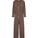 La DoubleJ Aviator Jumpsuit Pesciolini Blue in Summer Poplin -  - Milanese Maximalist Fashion at Luxury Shoes 