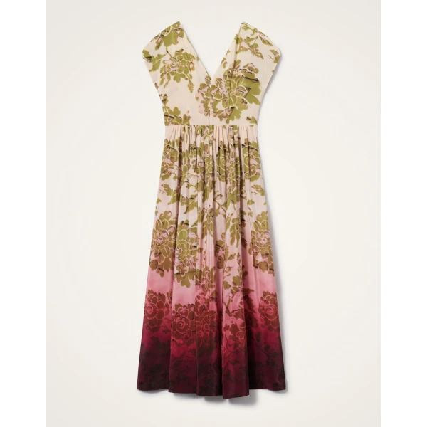 La DoubleJ Buy Me A Martini Dress Phoenix Placée Light Blue in Envers Satin - Dresses - Milanese Maximalist Fashion at Luxury Shoes 
