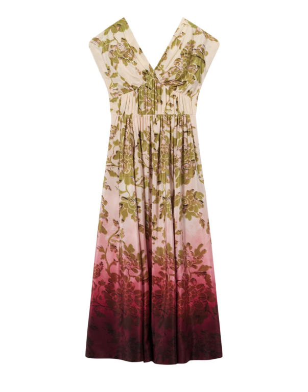 La DoubleJ Buy Me A Martini Dress Phoenix Placée Light Blue in Envers Satin - Dresses - Milanese Maximalist Fashion at Luxury Shoes 