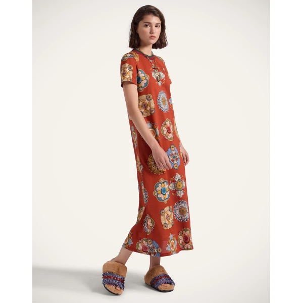 La DoubleJ Buy Me A Martini Dress Plaza Placée Ivory in Envers Satin - Dresses - Milanese Maximalist Fashion at Luxury Shoes 