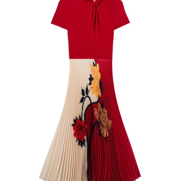 La DoubleJ Buy Me A Martini Dress Regalia Placée Red in Envers Satin