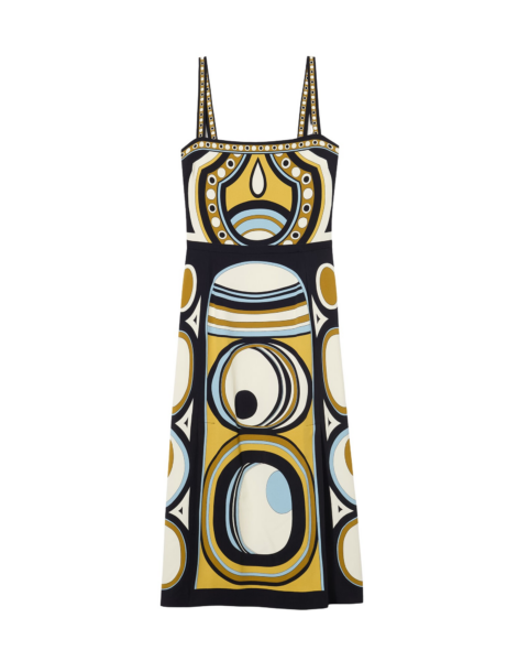 La DoubleJ Cerere Dress Farfalla Buttercream in Silk Chiffon - Dresses - Milanese Maximalist Fashion at Luxury Shoes 