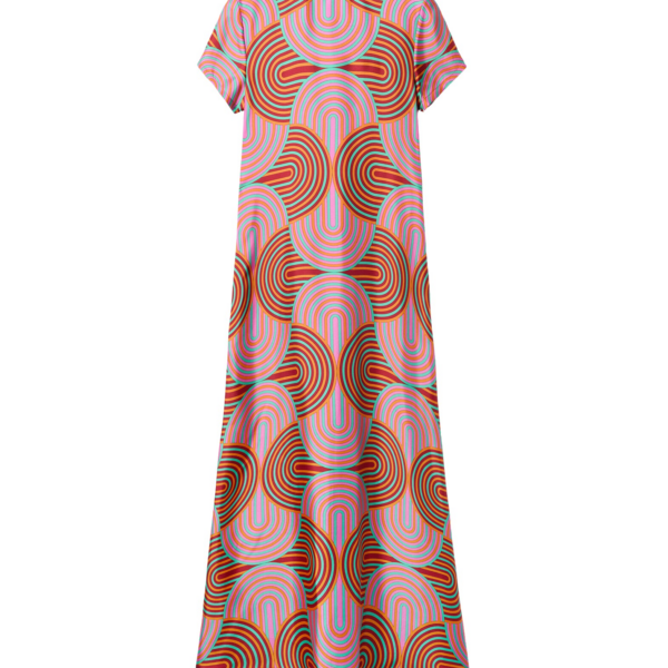 La DoubleJ Chemise Swing Dress Florence Placée Ivory in Silk Twill