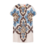 La DoubleJ Chemise Swing Dress Jive Macro White in Silk Twill - Dresses - Milanese Maximalist Fashion at Luxury Shoes 