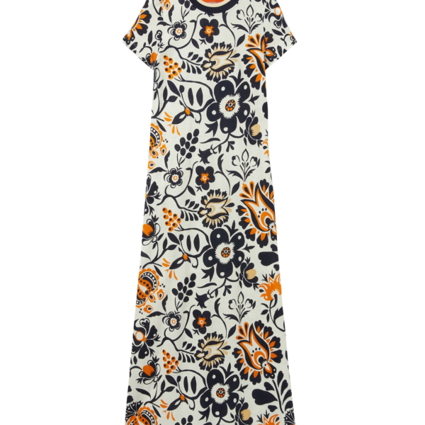 La DoubleJ Chemise Swing Dress Sanctuary Brown in Silk Twill