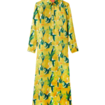 La DoubleJ Chemise Swing Dress Zesty Yellow in Silk Twill - Dresses - Milanese Maximalist Fashion at Luxury Shoes 