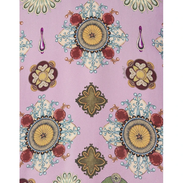 La DoubleJ Cherie Scarf Dress Bounty Placée Navy in Crepe De Chine - Dresses - Milanese Maximalist Fashion at Luxury Shoes 