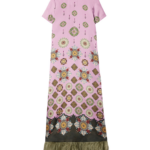 La DoubleJ Cherie Scarf Dress Bounty Placée Navy in Crepe De Chine - Dresses - Milanese Maximalist Fashion at Luxury Shoes 