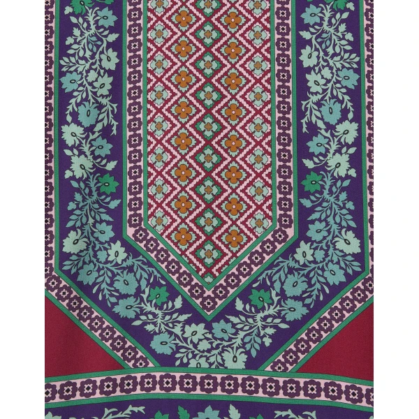 La DoubleJ Cherie Scarf Dress Regalia Placée Red in Crepe De Chine - Dresses - Milanese Maximalist Fashion at Luxury Shoes 