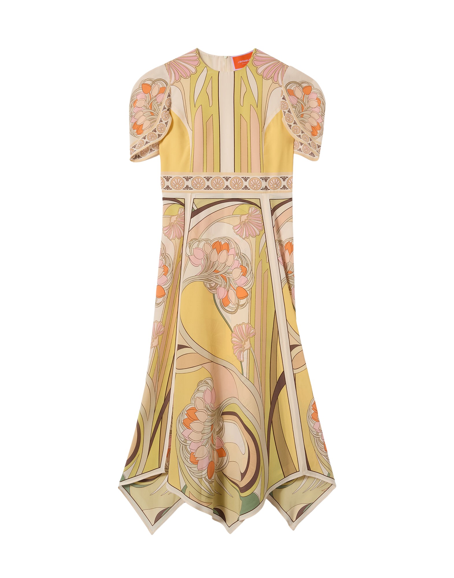 La-Double-J-Cherie-Scarf-Dress-Tulip-Placee-Pale-Pink-in-Crepe-De-Chine30720_nobg La DoubleJ Cherie Scarf Dress Tulip Placée Pale Pink in Crepe De Chine - Dresses - Milanese Maximalist Fashion at Luxury Shoes